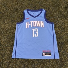 Camiseta Nike James Harden Houston Rockets City Swingman H-Town azul NBA masculina GG comprar usado  Enviando para Brazil