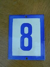 Placa de identificação esmaltada vintage N°8 comprar usado  Enviando para Brazil