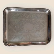 Silver metal tray d'occasion  Expédié en Belgium