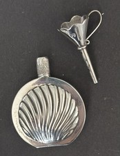Usado, Vintage Ari Norman HM London 1988 Perfume Prata Frasco de Perfume e Funil Novidade comprar usado  Enviando para Brazil