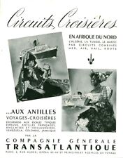 Publicité ancienne croisière d'occasion  France