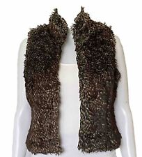 Colete Peludo Macaco Italy Collection Feminino Tamanho P Marrom e Branco Festa Comprimento Médio comprar usado  Enviando para Brazil