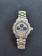 Relógio cronógrafo masculino Constant dois tons aço fase da lua, ouro e prata, usado comprar usado  Enviando para Brazil