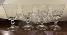 Conjunto de 4 taças de vinho Lenox ANTIGAS cristal transparente 5 1/4” comprar usado  Enviando para Brazil