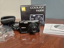 Usado, Câmera Digital Nikon Coolpix S4200 Preta com Acessórios Testados na Caixa Funcionando comprar usado  Enviando para Brazil