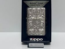 Isqueiro a óleo ZIPPO ARMOR KING II arabesco 5 lados chapeamento de platina prata, usado comprar usado  Enviando para Brazil