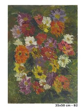 Quadro floreale dipinto usato  Torino