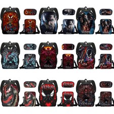Mochila infantil Venom Carnage super-herói meninas meninos bolsa escolar mochila estojo lápis comprar usado  Enviando para Brazil