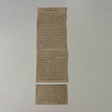 Obstáculos sérios e vexatórios para cães que matam ovelhas 1859 New York Clipping SAH5-7 comprar usado  Enviando para Brazil