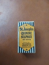 Garrafa antiga sulfato de quinino de São José NOS Gerstle Medicine Co Memphis TN comprar usado  Enviando para Brazil