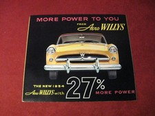 1954 Willys Aero Grande Folheto de Vendas Catálogo Antigo Original comprar usado  Enviando para Brazil