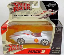 Carro miniatura Speed Racer branco e vermelho Mach 5 em escala 1/32 comprar usado  Enviando para Brazil
