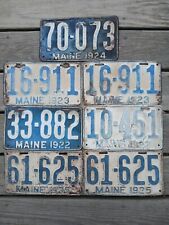 Old maine license for sale  Naples