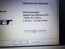 Notebook acer travelmate usato  Salerno
