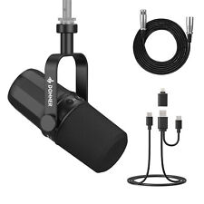 Usado, Donner XLR/USB podcast microfone dinâmico microfone de metal saída de fone de ouvido embutido comprar usado  Enviando para Brazil