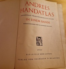 Andrees handatlas 1937 gebraucht kaufen  Usingen