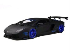 GT Spirit 1:12 Lamborghini Aventador LB-Works Japan 2017 "matt black/blue rims" comprar usado  Enviando para Brazil