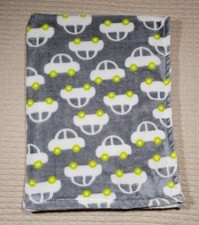 Cobertor de bebê Baby Starters cinza branco carros rodas verdes 30 x 40 segurança macia comprar usado  Enviando para Brazil