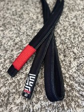 Cinto Albino and Preto JWSF Herringbone Jiu Jitsu Blackbelt Tamanho A2  comprar usado  Enviando para Brazil