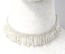 Iridescent silver beaded for sale  Valley