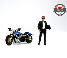 MOTORCYCLE RACING AZUL PRETO ESCALA 1:64 DIECAST COLECIONADORES MODELO CARRO comprar usado  Enviando para Brazil