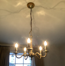 Vintage brass chandelier for sale  WORCESTER