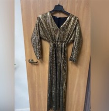 Vestido de luxo SOHUMAN Harmoni dourado e longo tamanho M comprar usado  Enviando para Brazil