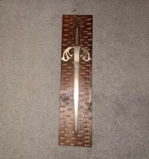 VINTAGE El Cid Tizona 17" lembrança réplica espada medieval lendária toledo anos 70 comprar usado  Enviando para Brazil