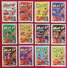 2021 "WHAT IF" PEGATINAS LOCAS JUEGOS COMPLETOS TROQUELADOS Y SERIE 1 A TRAVÉS DE LA SERIE 11 segunda mano  Embacar hacia Mexico