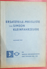 Ersatzteile preisliste simson gebraucht kaufen  Berlin