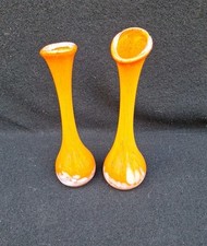 Paire vases orange d'occasion  L'Aigle