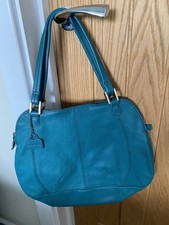 Green leather handbag for sale  HENLEY-ON-THAMES