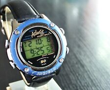 RELÓGIO ESPORTIVO MASCULINO VINTAGE TIMEX ATLANTIS 100 DT2 ALARME CRONO TEMPORIZADOR LCD QUARTZO comprar usado  Enviando para Brazil