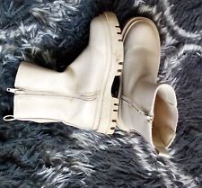 Girls cream boots for sale  STOKE-ON-TRENT