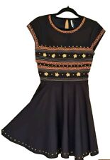 Topshop black embroidered for sale  STOCKPORT