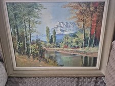 Grand tableau peinture d'occasion  Évian-les-Bains