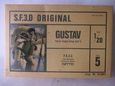Kit modelo S.F.3.D original Gustav 1/20 Nitto série 5. Modelo parcialmente montado, usado comprar usado Kit modelo S.F.3.D original Gustav 1/20 Nitto série 5. Modelo parcialmente montado, usado comprar usado  Enviando para Brazil