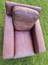 Brown leather armchair for sale  MIDDLESBROUGH