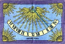 Tapete de banho HERMES Paris algodão toalha de praia cobertor sol relógio de sol azul roxo comprar usado  Enviando para Brazil