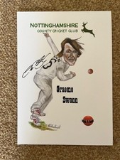 Graeme Swann - Anglia - podpisana karta CCC Nottinghamshire na sprzedaż  Wysyłka do Poland