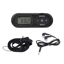 Mini rádio FM portátil resolução de tela 128 * 64 pontos com fone de ouvido tela LCD comprar usado  Enviando para Brazil