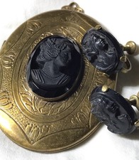 earrings locket pendant set for sale  Universal City