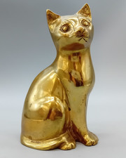 Brass polished cat for sale  MIRFIELD