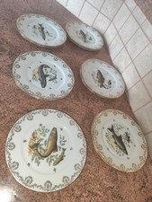 Assiettes poisson porcelaine d'occasion  Saint-Pierre-des-Nids