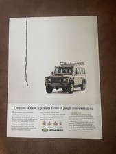 Land Rover Defender 110 anos 1990 impressão vintage anúncio formas lendárias transporte comprar usado  Enviando para Brazil