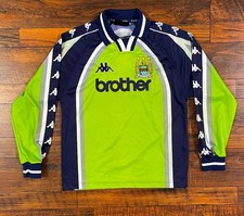 CAMISA CAMISA GOLEIRO MANCHESTER CITY ENGLAND 1997/1999 KAPPA TAMANHO JUVENIL XL XJ comprar usado  Enviando para Brazil