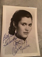 Carrie fisher signed for sale  FALKIRK