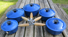 Vintage creuset blue for sale  MILTON KEYNES