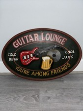 Wooden embossed guitar for sale  SCARBOROUGH