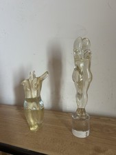 Scultura dorata vetro usato  Zungoli